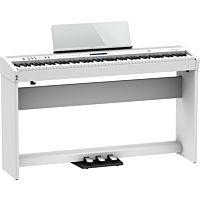 Roland FP-60X White Digital Piano with Complete Setup (KSC-72 + KPD-90)