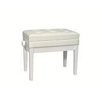 Banc de piano DPB-500PW avec compartiment de rangement