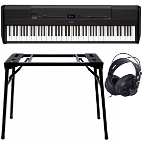 Yamaha P-515 Piano Numérique Noir + Support (DPS-10) & Écouteurs