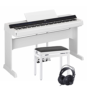 Yamaha P-S500 Paquet de Piano Numérique Blanc Complet avec Banc et Écouteurs