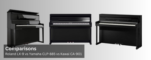 Roland LX-9 vs Yamaha CLP-885 vs Kawai CA-901