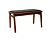 Sonora B Walnut Bench (Black Seat)