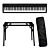 Kawai ES-120 Black + Stand (DPS-8) + Softbag