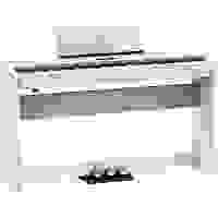 Roland FP-60X White Digital Piano with Complete Setup (KSC-72 + KPD-90)