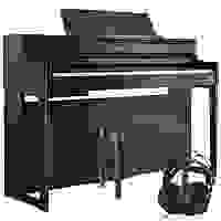 Roland HP-704 Rosewood Digital Piano Package