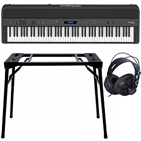Roland FP-90X Black + Stand (DPS-10) & Headphones