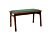 Sonora B Walnut Bench (Green Seat)