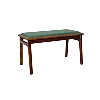 Sonora B Walnut Bench (Green Seat)