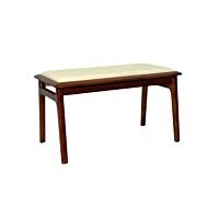 Sonora B Walnut Bench (White Seat)