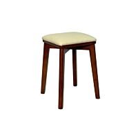 Sonora A Walnut Bench (White Seat)