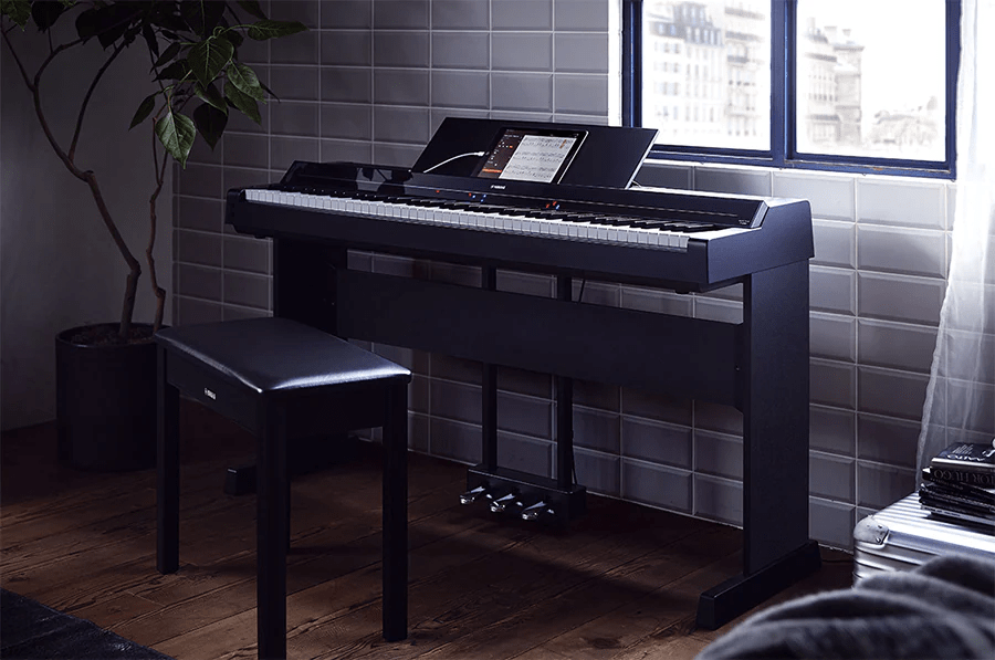 Yamaha P -45B Piano numérique/Ensemble piano de scène avec support