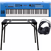 Yamaha MX61 II Blue Music Synthesizer + Stativ (DPS-10) & Hodetelefoner