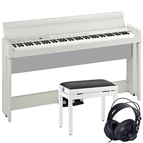 Korg C1 Hvit Digital Piano Pakkeløsning