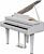 Roland GP-6 Polished White Digital Grand Piano