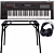 Yamaha MX49 II Black Music Synthesizer + Stand (DPS-10) & Headphones