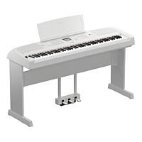 Yamaha DGX-670 White Digital Piano Bundle (L-300+ LP-1)