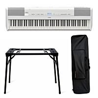 Yamaha P-525 White Bag Bundle