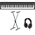 Roland FP-30X Black Digital Piano + Stand + Headphones (Hama)