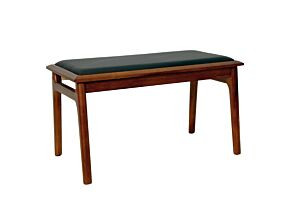 Sonora B Walnut Bänk (Svart säte) - B-Stock