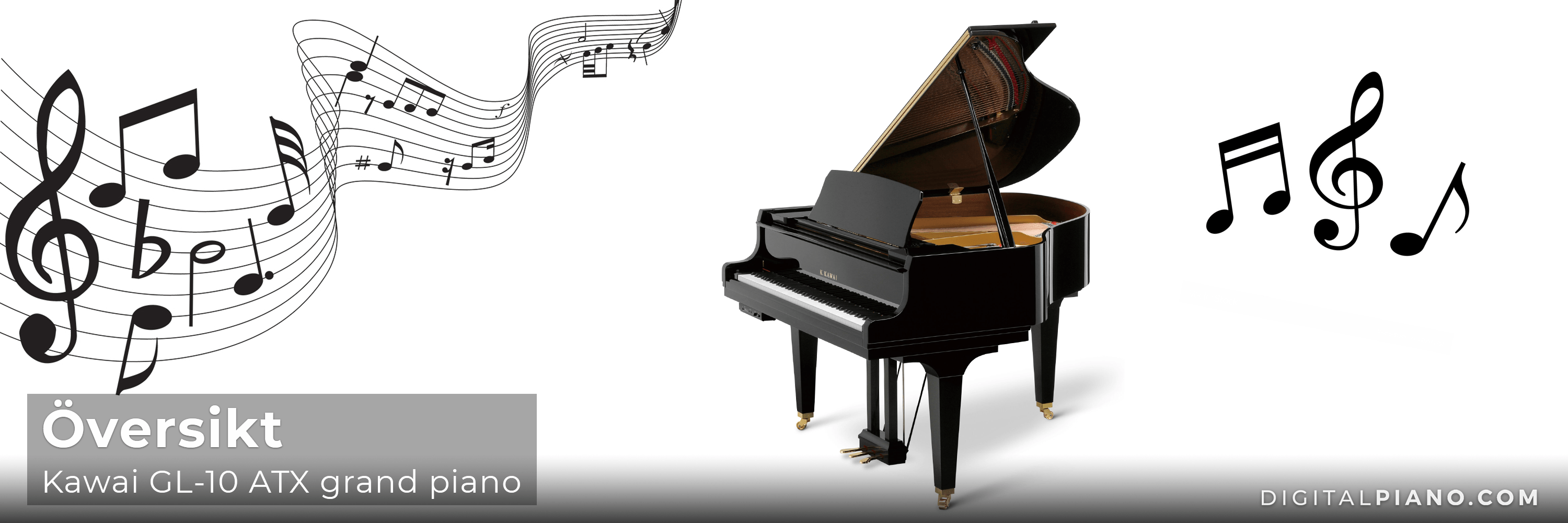 Översikt - Kawai GL-10 ATX grand piano
