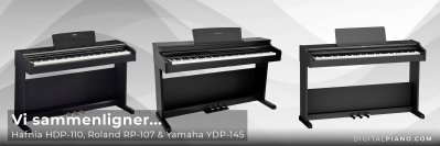 Vi jämför Hafnia HDP-110, Roland RP-107 & Yamaha YDP-145