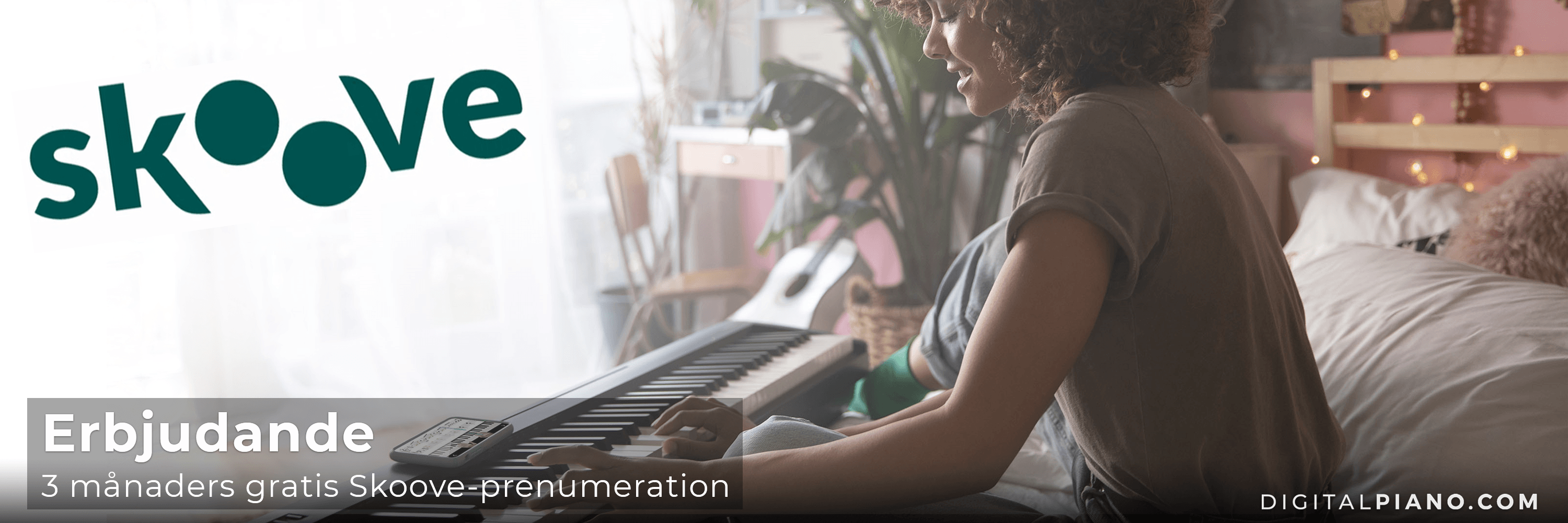 Erbjudande - 3 månaders gratis online pianoundervisning!