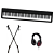 Kawai ES-120 Black + Stand + Headphones